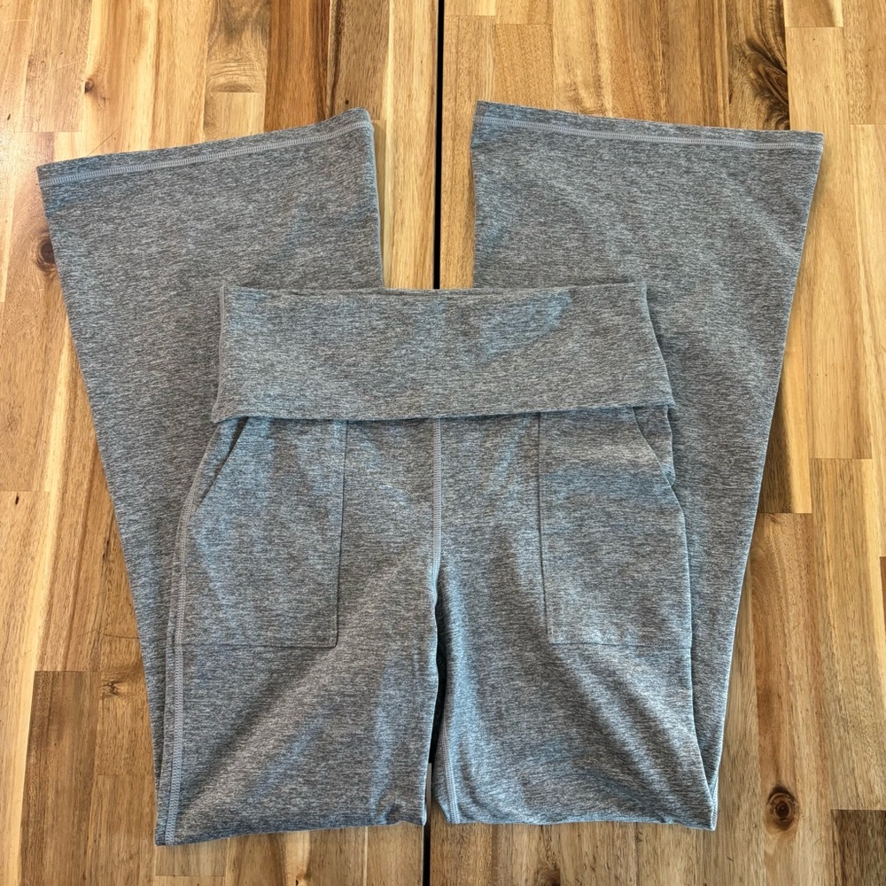 aerie Gray Boot Cut Flare Lounge Pants